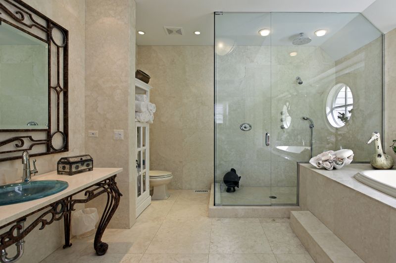 Elegant Shower with Frameless Glass