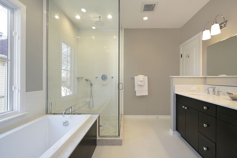 Luxurious Shower with Glass Walls