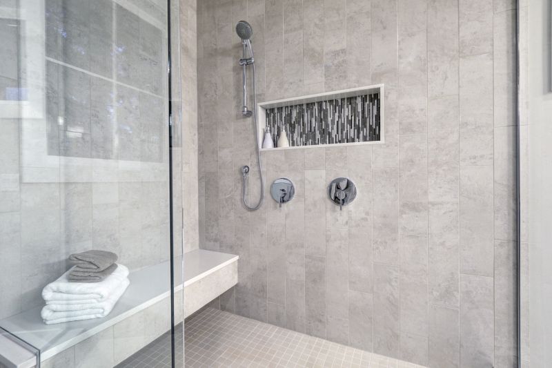 Modern Shower with Rain Head